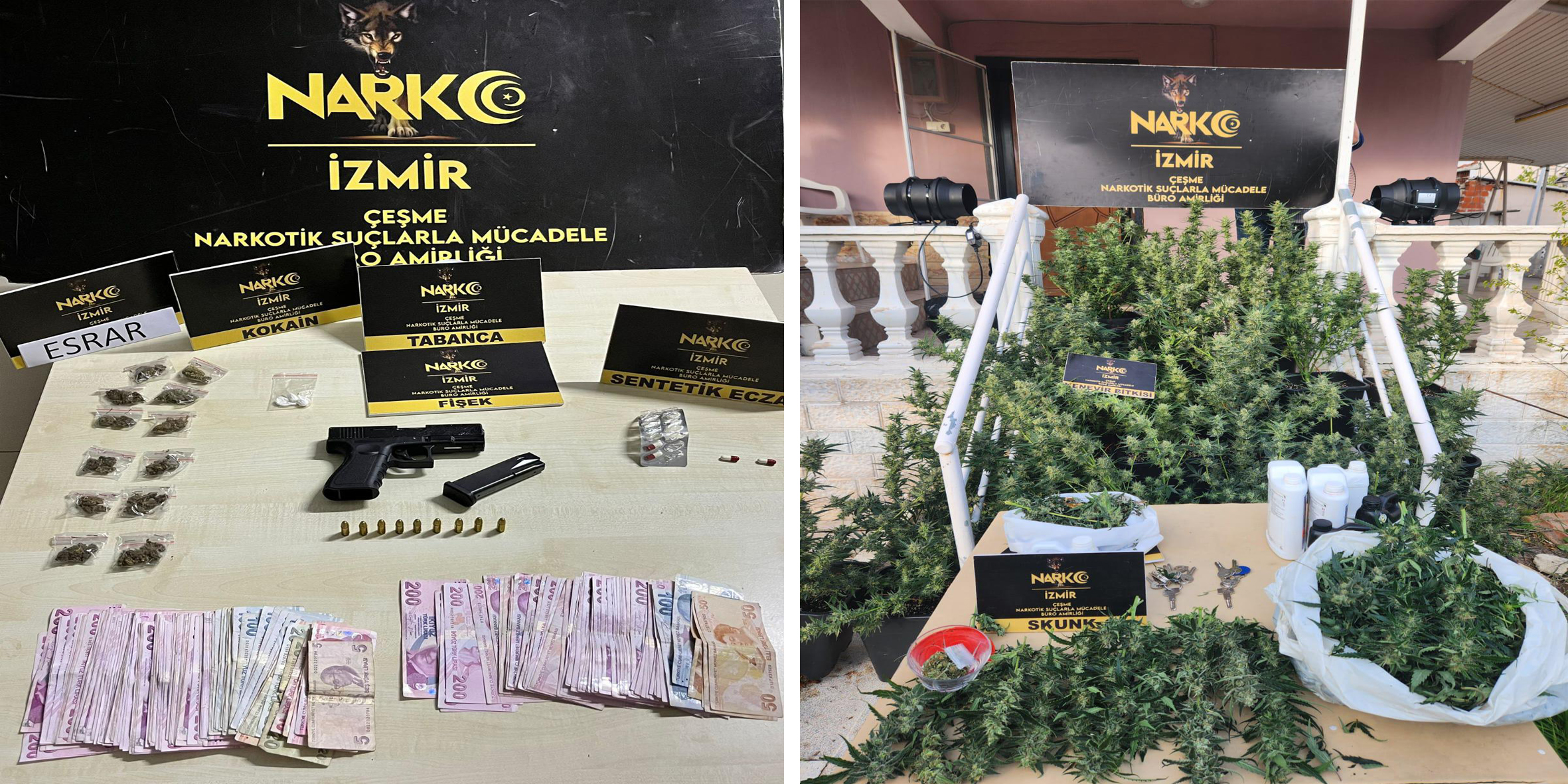 Çeşme'de uyuşturucu operasyonu: 5 tutuklama