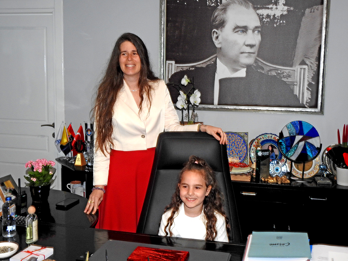 Başkan Denizli, Koltuğunu Minik Toprak Aydın’a Devretti