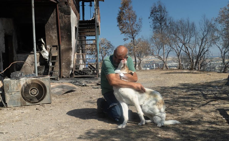 Yangından kurtarılan Kaptan’a sıcak yuva