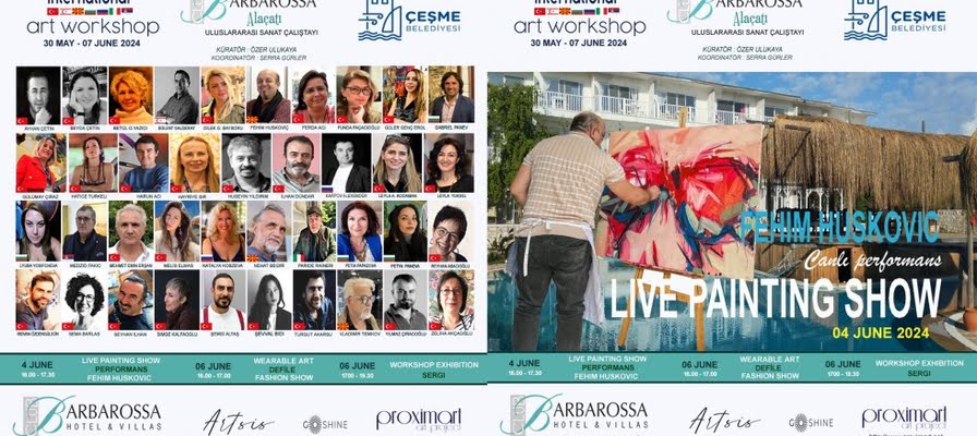 21. ULUSLARARASI ALAÇATI BARBOROSSA SANAT ÇALIŞTAYI DÜNYANIN DÖRT BİR YANINDAN 40 SANATÇIYI AĞIRLAYACAK