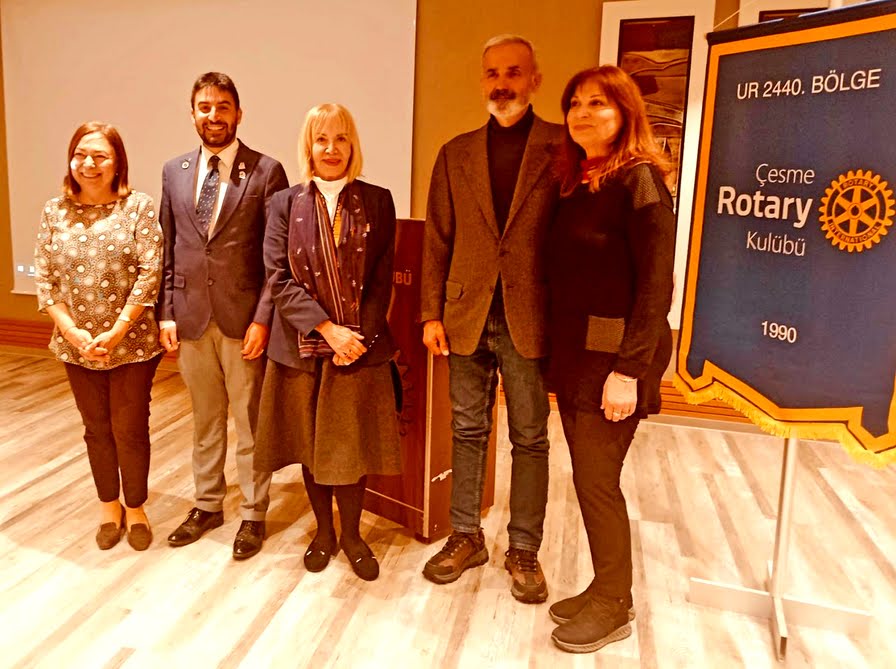 İbrahim Topal, Çeşme Rotary Kulübü'ne konuk oldu
