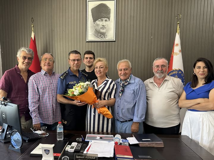 Çeşme Yerel Gazeteciler Platformu'ndan Emniyet Müdürü Kenar’a “Hoşgeldiniz?? Ziyareti