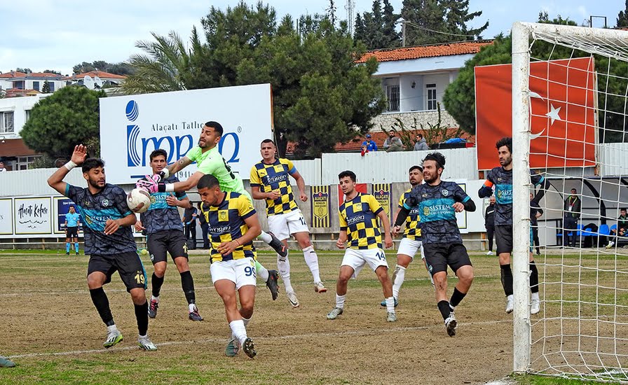 İmren Alaçatıspor, zorlu maçta 1-1 berabere kaldı