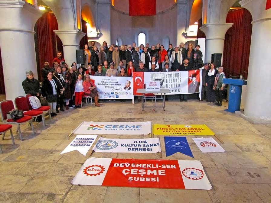 Çeşme'de STK’lardan 5 Aralık Mesajı: “Kadınlar Olmadan Demokrasi Olmaz??