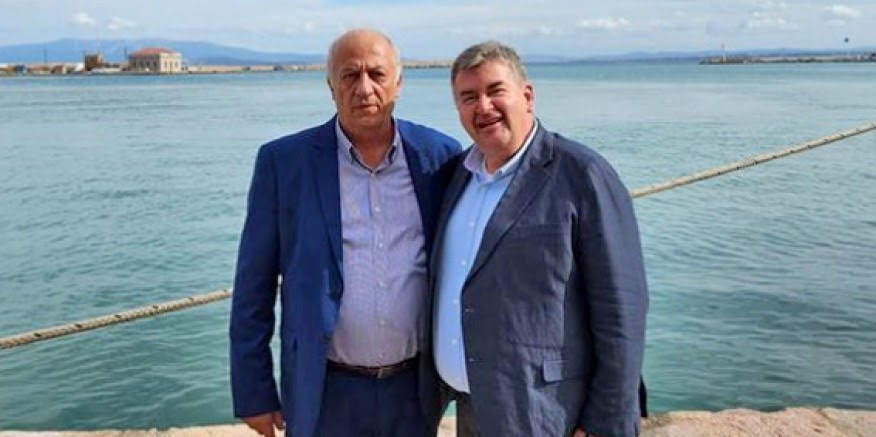 Başkan Oran'dan Sakız Adası'nın yeni belediye başkanına ziyaret