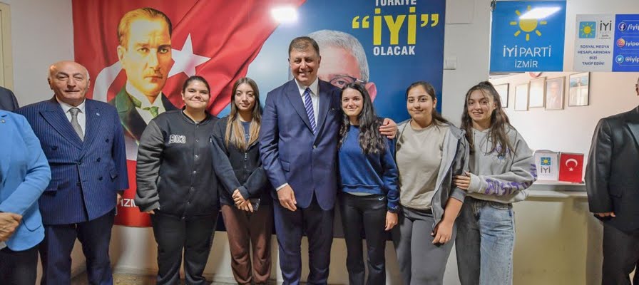 Başkan Tugay’dan İYİ Parti’ye ziyaret  “Dayanışma içinde olalım??