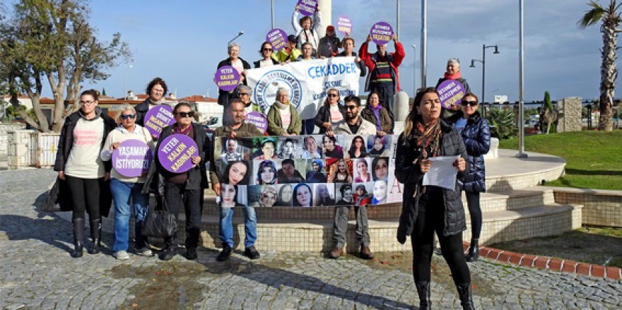 ÇEKADDER'den kadına şiddete karşı yürüyüş ve basın açıklaması