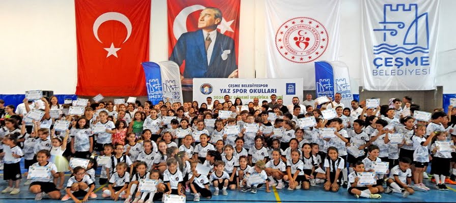 Çeşme Belediyespor Yaz Spor Okulları sona erdi