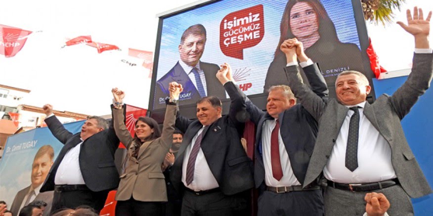Çeşme'de CHP'den birlik gösterisi
