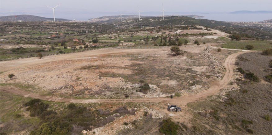 Çeşme'de, şimdi de Sarnıç bölgesinde doğa tahribatı