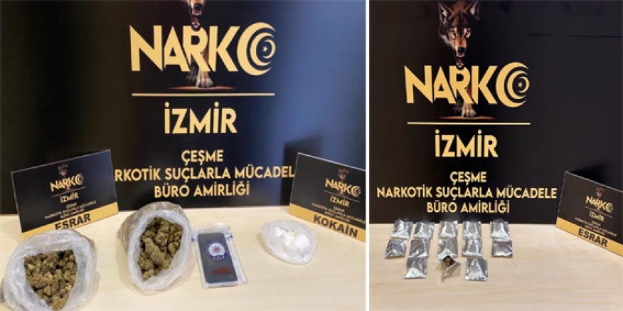 Çeşme'de uyuşturucu tacirlerine bir darbe daha