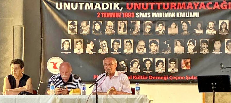Çeşme Halk Temsilcileri Meclisi'nden “ Sivas’ın Işığı Yanıyor Aziz Nesin Yaşıyor?? etkinliği