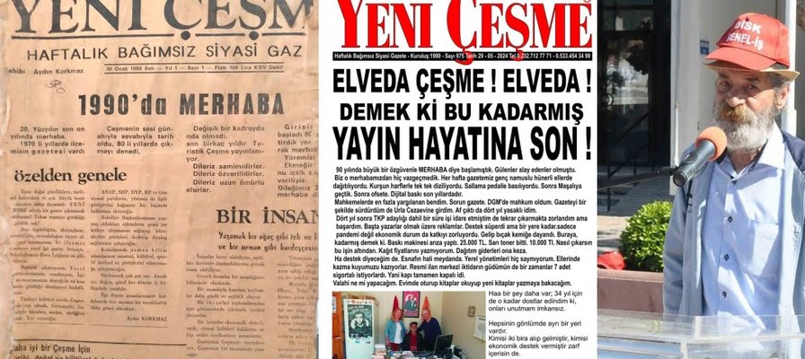Çeşme'nin 34 yıllık gazetesi yayın hayatına son verdi