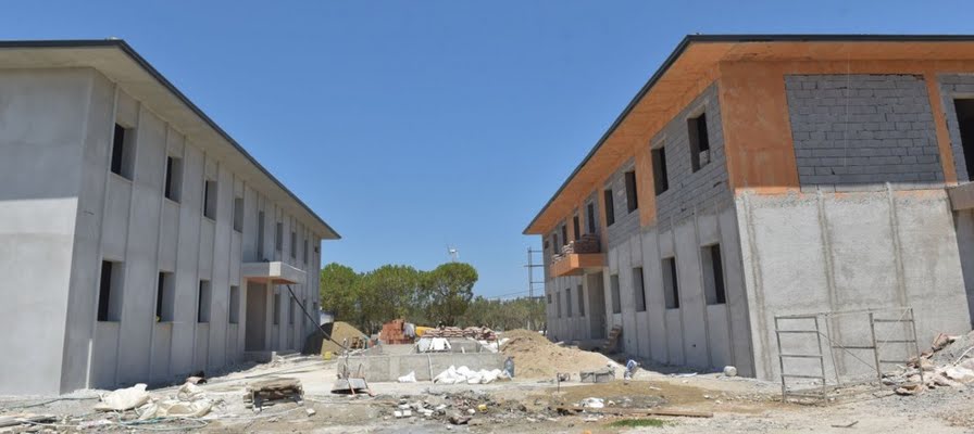 Çeşme Turizm Fakültesinde yurt inşaatında sona gelindi
