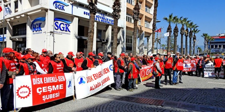 DİSK Emekli-Sen, "Bizleri oy kaynağı olarak görenlere karşı yerel seçimlerde de sandıklardayız"