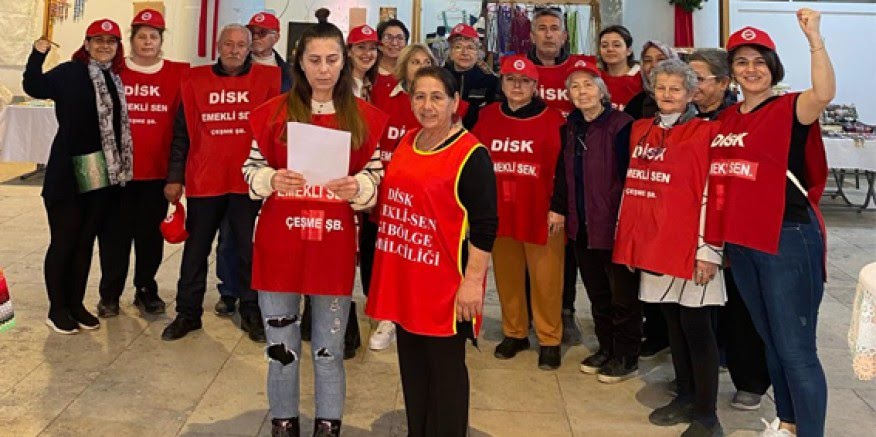 DİSK Emekli-Sen Çeşme Şubesi'nden 8 Mart açıklaması