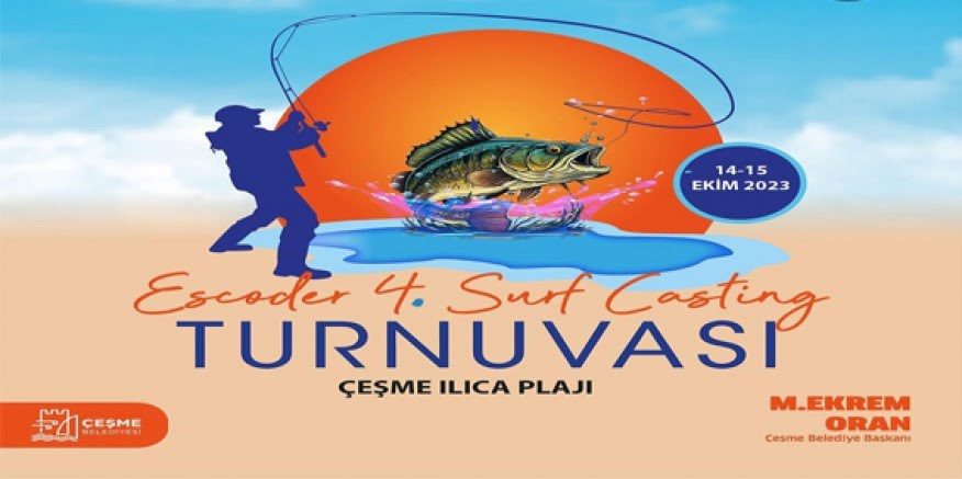 Ilıca Plajı'nda Balık Avı Turnuvası