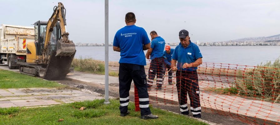 Kordon’da deniz taşkınlarına karşı önlem