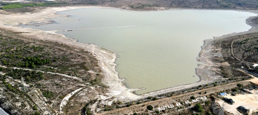 Kutlu Aktaş Barajı'nda doluluk yüzde 10'un altına düştü