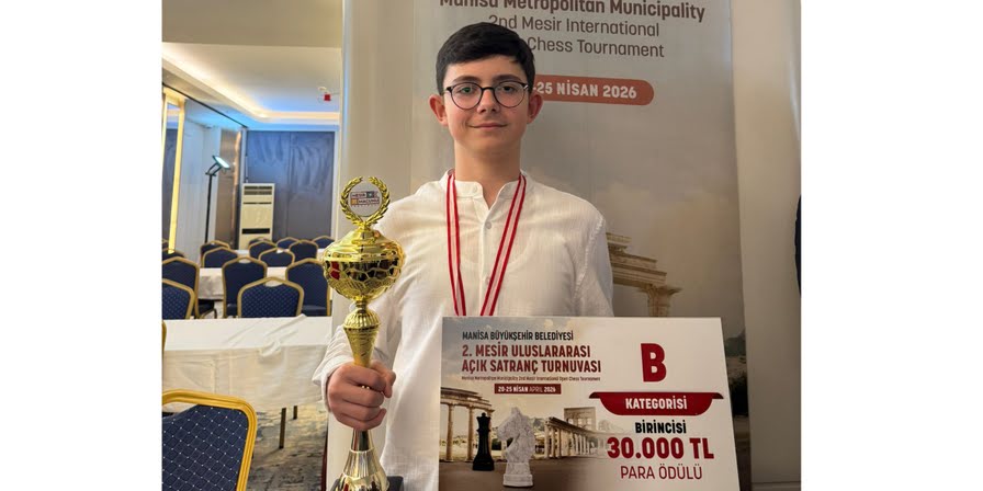 Çeşme Belediyesporlu Ali Arda Eracar’dan Satranç Turnuvasında Şampiyonluk