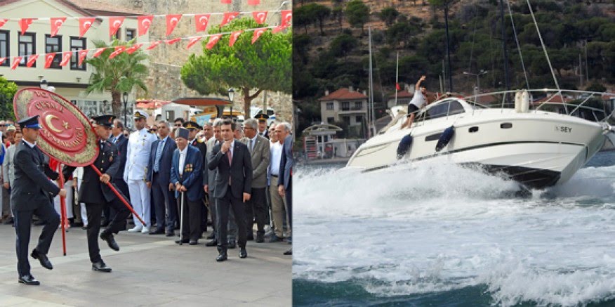 Zafer Bayramı, Çeşme'de, karada ve denizde coşkuyla kutlandı