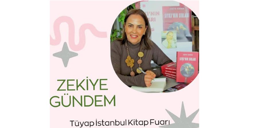 Çeşmeli yazar Zekiye Gündem TÜYAP İstanbul Kitap Fuarı’nda 